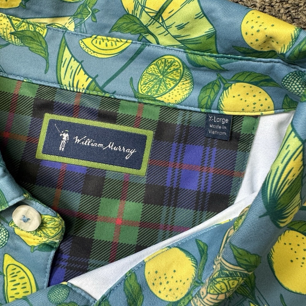 Lot Of 5 William Bill Murray Golf Polo Shirts XL Colorful Cocktail Pizza Beach - Picture 9 of 15